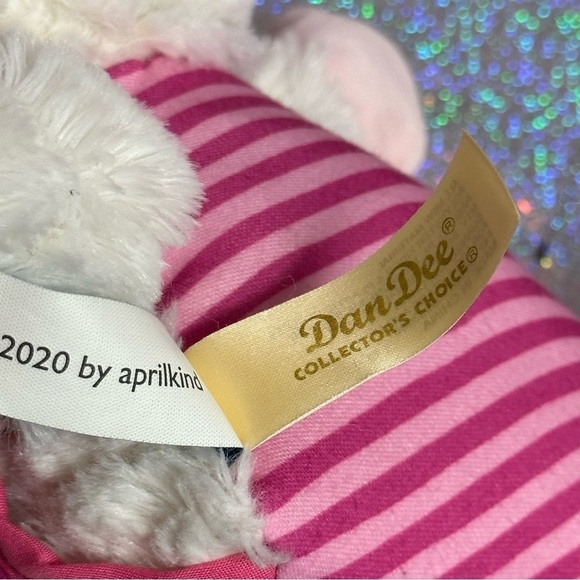 Unicorn Sleepy Caps Plush Fyala Stuffed Unicorn Plush Pink & White Rainbow - Picture 9 of 11